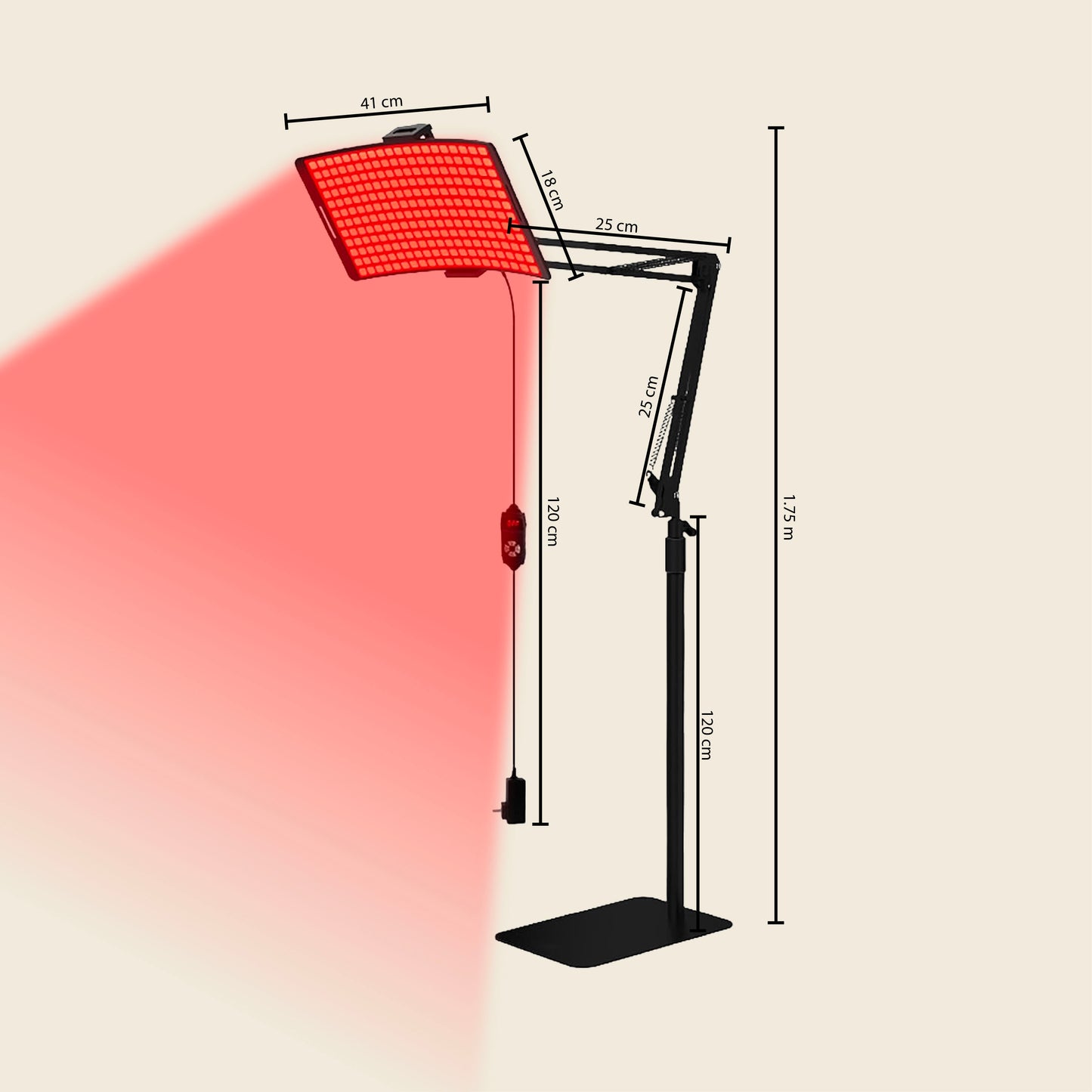 RECOVRY LAMP - Adjustable Red Light Therapy Panel – Muscle Recovery & Anti-Aging Solution